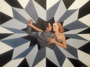 Tango arte - óleo - 0,90 x 0,70 m