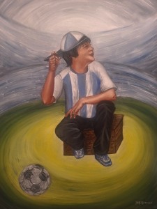 El sueño de Josecito II - óleo - 0,60 x 0,80 m